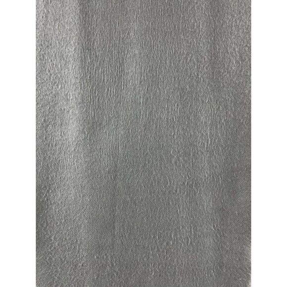 100% Cashmere Fringe English Lightweight Woven Scarf Gray - Picture 5 of 7